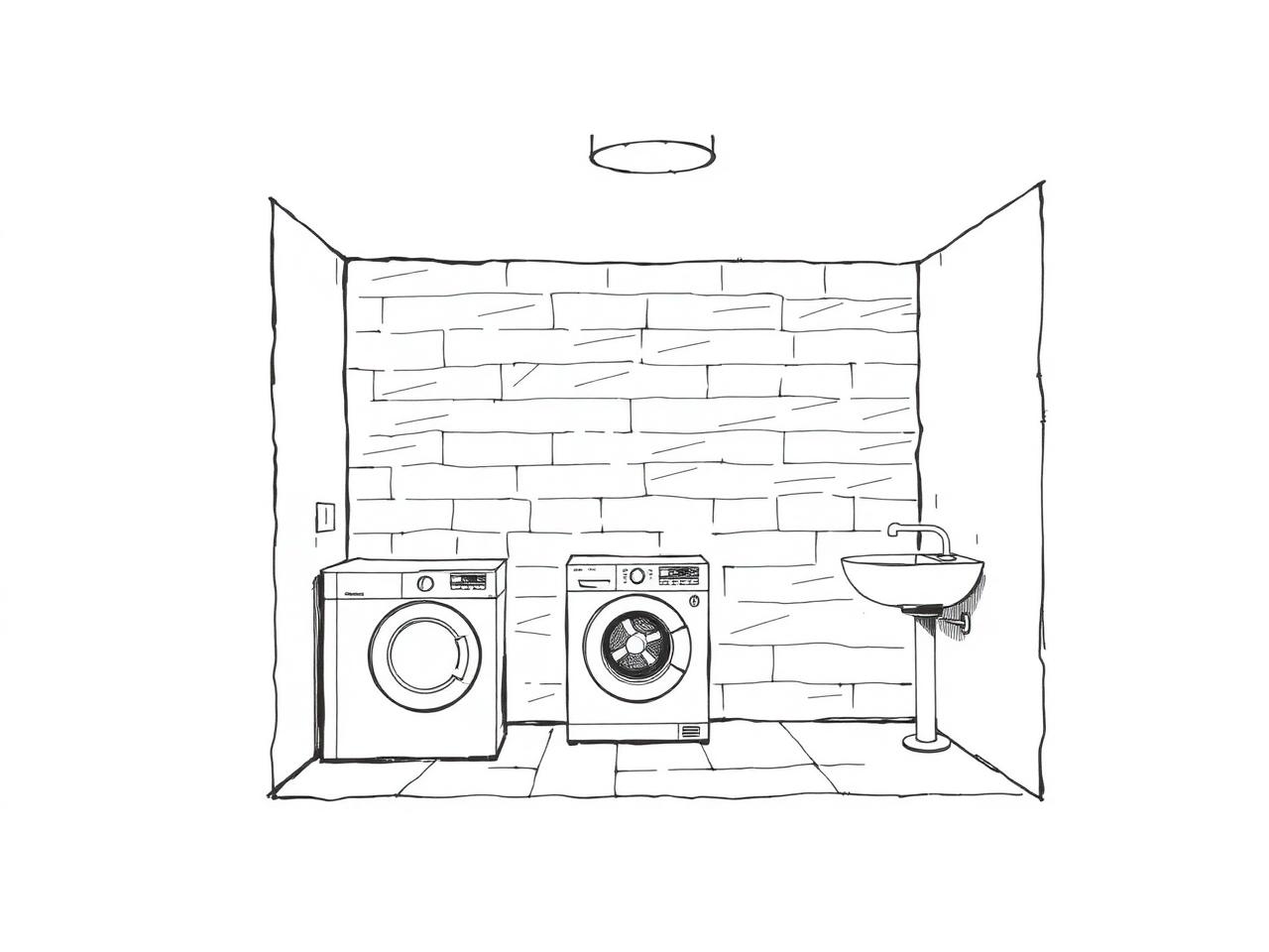 Tørt vaskerum i kælder