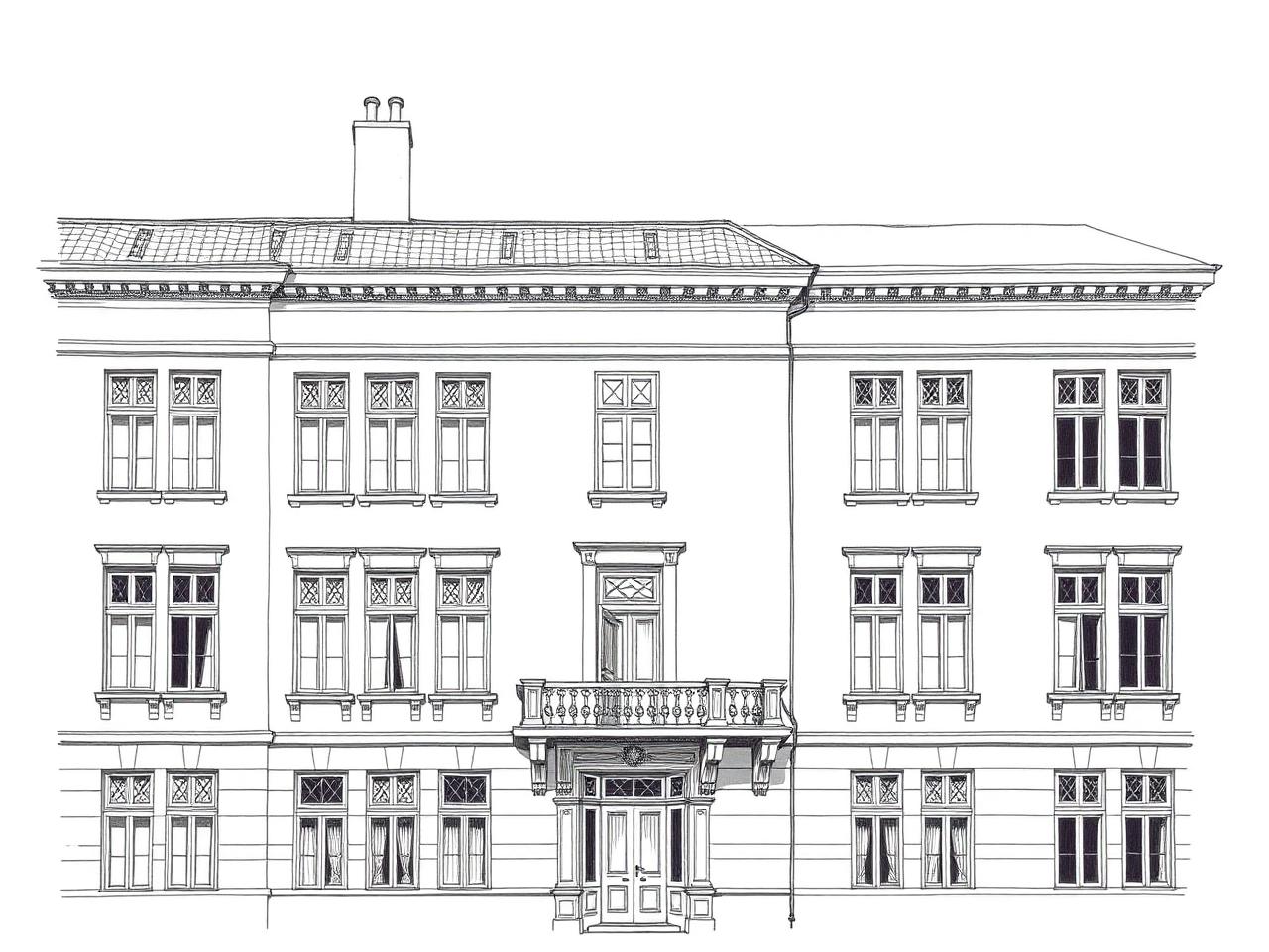 Vandskuret baghusfacade